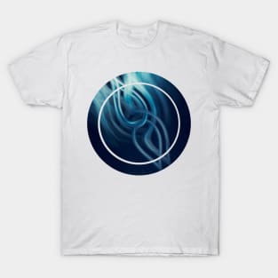 blue fire - abstract digital artwork T-Shirt